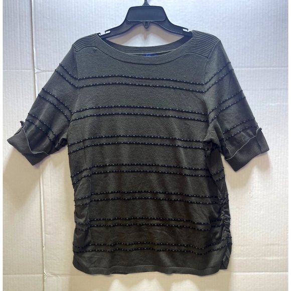 Apt 9 women’s shirt sweater size XL Green short sleeve - Picture 10 of 14